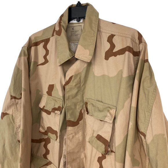 NWT Buzz Off Mens XL Desert Army Camo Jackets Collared Pockets Insect Shield - Picture 2 of 14